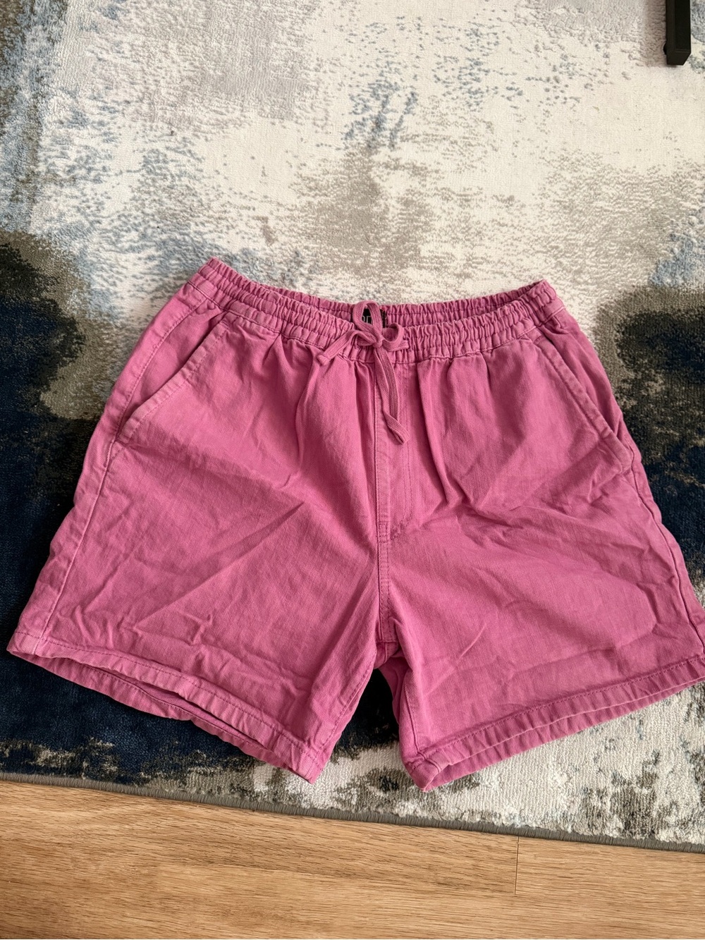 BDG Pink Drawstring Cotton Shorts